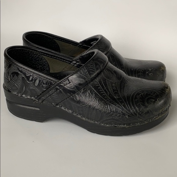 Dansko Pro XP Floral Leather Clogs - Picture 3 of 6